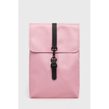 Rains rucsac culoarea roz, mare, neted Rains rucsac culoarea roz, mare, neted