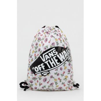 Vans rucsac culoarea alb, cu imprimeu ieftin