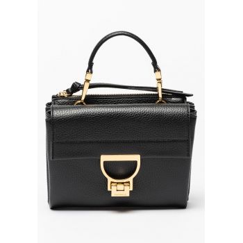 Geanta crossbody din piele cu doua compartimente Arlettis Signature