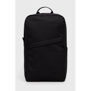 Jack Wolfskin rucsac culoarea negru, mare, cu imprimeu