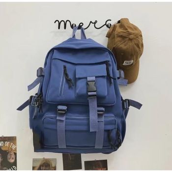 Rucsac albastru material textil pentru școală Alucard Rucsac albastru material textil pentru școală Alucard