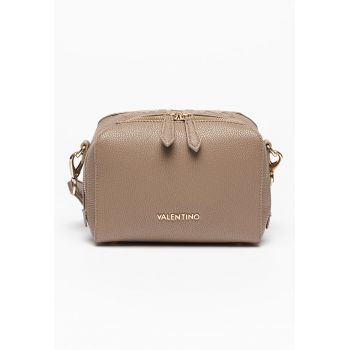Geanta crossbody de piele ecologica cu logo in relief Pattie