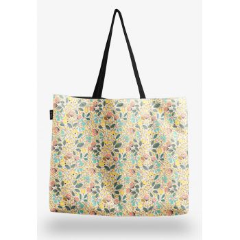 Geanta tote cu model floral