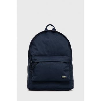Lacoste rucsac barbati, culoarea albastru marin, mare, neted NH4099NE-992