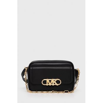 MICHAEL Michael Kors poseta de piele culoarea negru