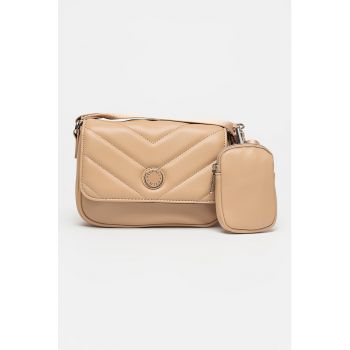 Geanta crossbody de piele ecologica cu etui detasabil Johanna