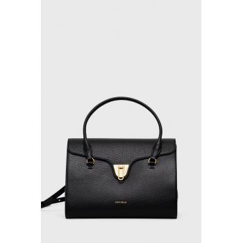 Coccinelle poseta de piele culoarea negru
