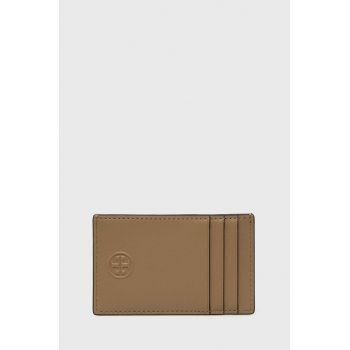 Tory Burch carcasa din piele femei, culoarea maro