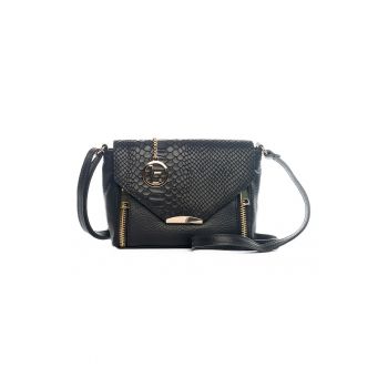 Geanta crossbody de piele cu clapa Gorgone