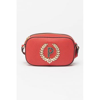 Geanta crossbody cu logo supradimensionat