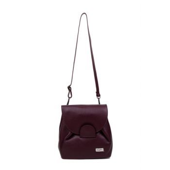 Geanta-Rucsac Piele, Model Pretta-950 Bordo