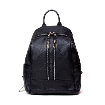 Rucsac Piele, Model Pretta- 8105 Negru