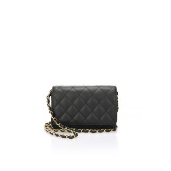 Geanta crossbody de piele cu aspect matlasat