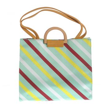 Geanta tote multicolora