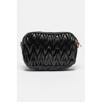 Geanta crossbody cu detalii in relief