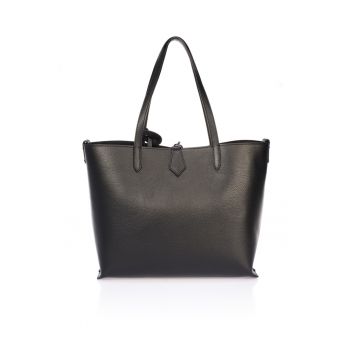 Geanta shopper de piele cu etui interior
