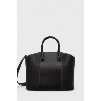 Furla Poșetă de piele Miastella culoarea negru