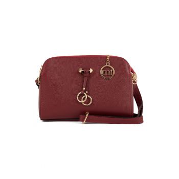 Geanta crossbody de piele cu aspect texturat Certosa