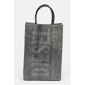 Geanta tote unisex din denim cu logo