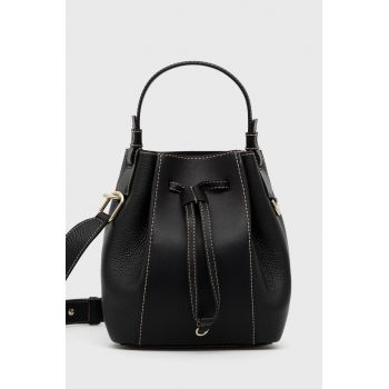 Furla Poșetă de piele Miastella culoarea negru