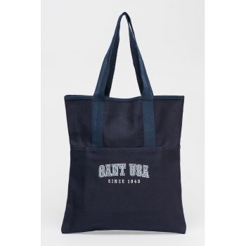 Geanta shopper cu broderie logo