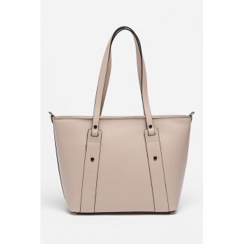 Geanta tote de piele cu bareta detasabila