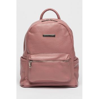 Rucsac de piele cu buzunare exterioare