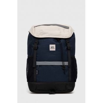 Lefrik rucsac barbati, culoarea albastru marin, mare, neted