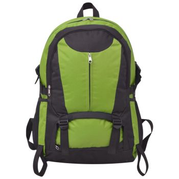 vidaXL Rucsac pentru drumeții, 40 L, negru și verde vidaXL Rucsac pentru drumeții, 40 L, negru și verde