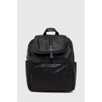 Answear Lab rucsac femei, culoarea negru, mic, neted