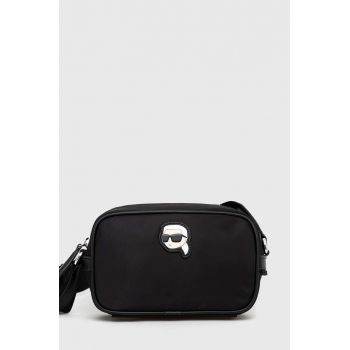 Karl Lagerfeld poseta culoarea negru