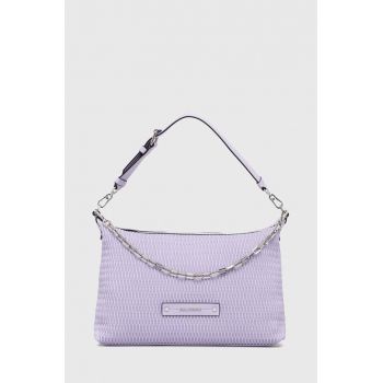 Karl Lagerfeld poseta culoarea violet