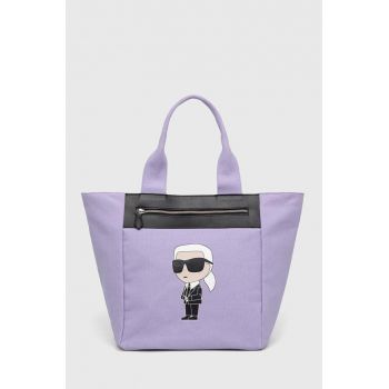 Karl Lagerfeld poseta culoarea violet ieftina