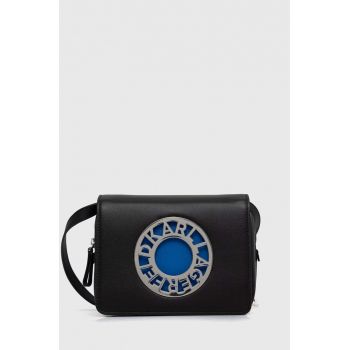 Karl Lagerfeld poseta de piele culoarea negru