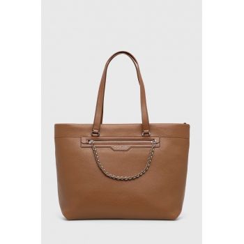 MICHAEL Michael Kors poseta de piele culoarea maro