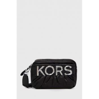 MICHAEL Michael Kors poseta de piele culoarea negru