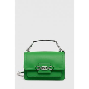 MICHAEL Michael Kors poseta de piele culoarea verde