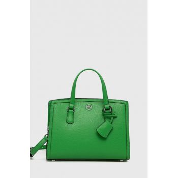 MICHAEL Michael Kors poseta de piele culoarea verde de firma originala