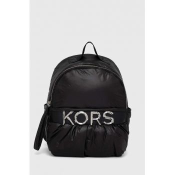 MICHAEL Michael Kors rucsac femei, culoarea negru, mic, cu imprimeu