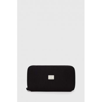 Tommy Jeans portofel femei, culoarea negru