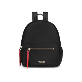 Tous rucsac femei, culoarea negru, mare, neted
