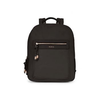 Tous rucsac femei, culoarea negru, mare, neted