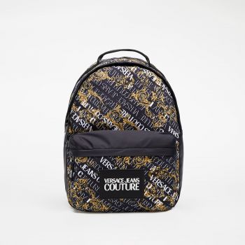 Versace Jeans Couture Range Logo Couture Print Bag Black/ Gold