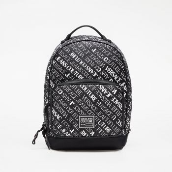 Versace Jeans Couture Range Logo Lettering Backpack Black/ White