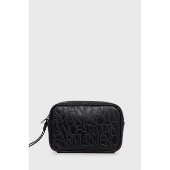 Armani Exchange portfard culoarea negru Armani Exchange portfard culoarea negru