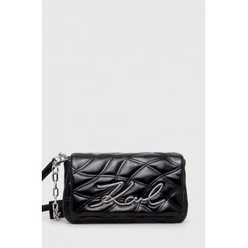 Karl Lagerfeld poseta culoarea negru