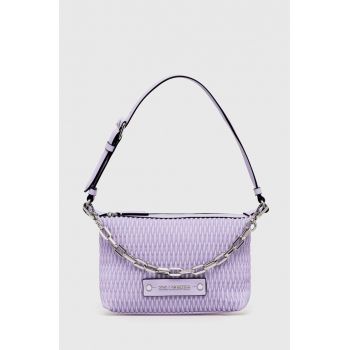 Karl Lagerfeld poseta culoarea violet