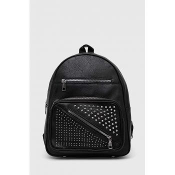 Answear Lab rucsac femei, culoarea negru, mic, cu imprimeu