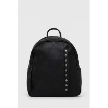 Answear Lab rucsac femei, culoarea negru, mic, cu imprimeu