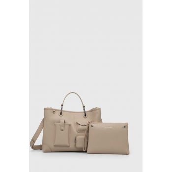 Emporio Armani poseta culoarea bej